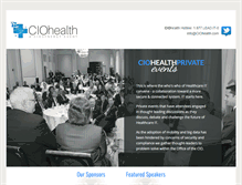 Tablet Screenshot of ciohealth.com